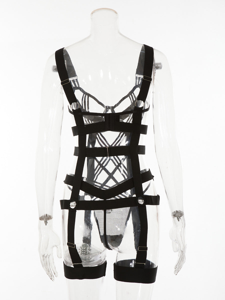 Erotic Women's Bandage Bodysuit