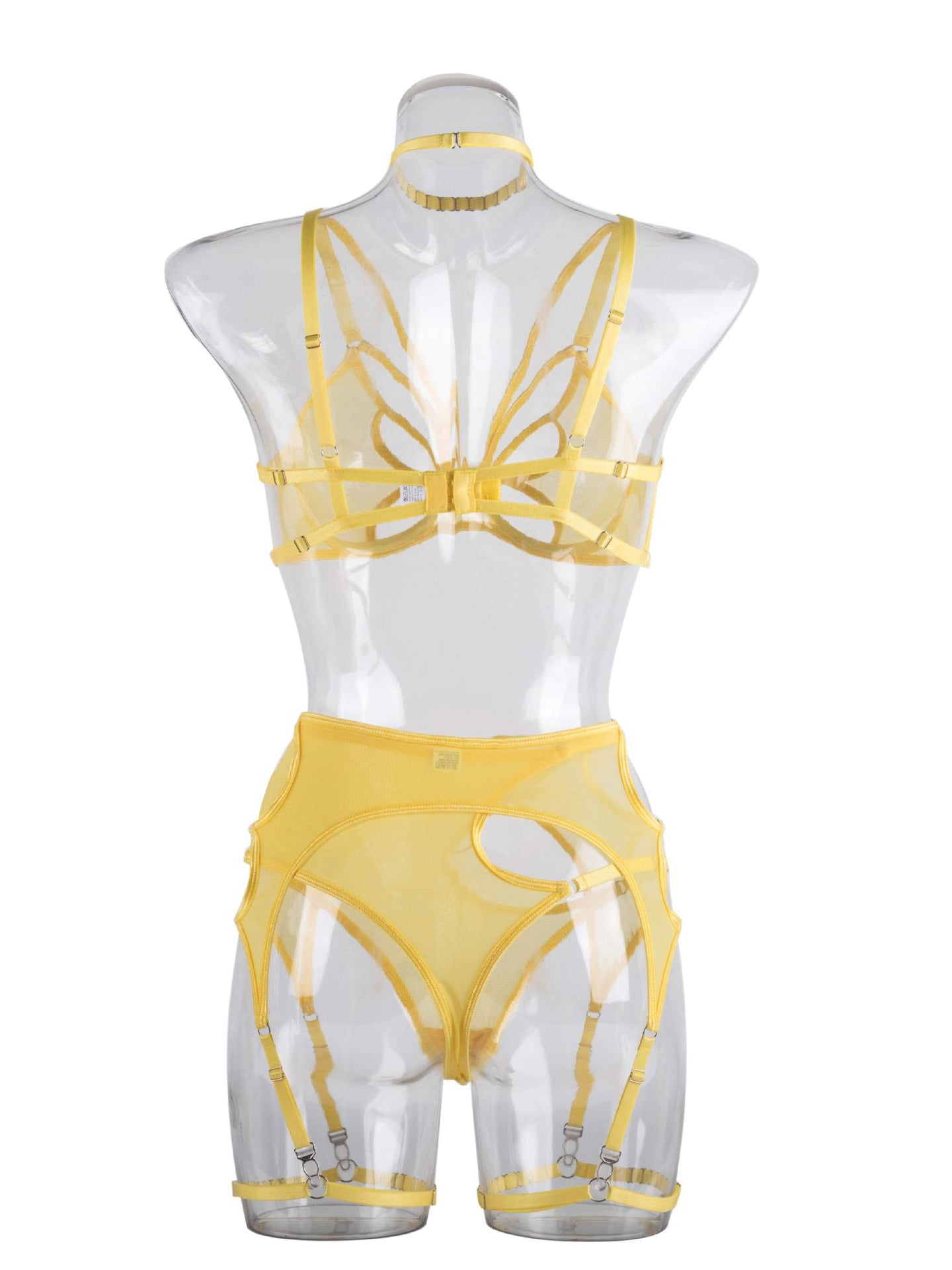 Sexy butterfly lingerie five piece set