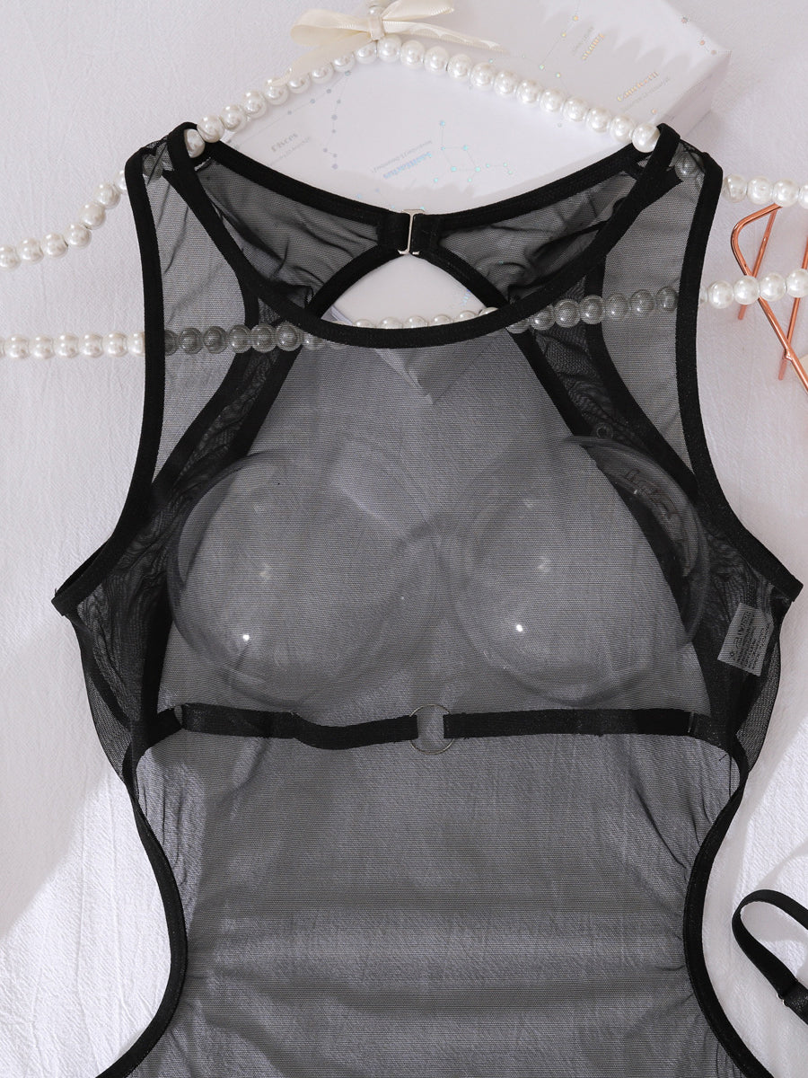 Sexy mesh shapewear underwear set