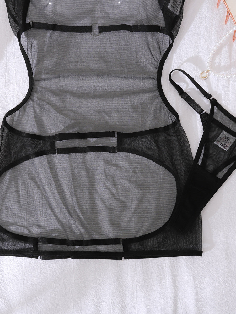 Sexy mesh shapewear underwear set