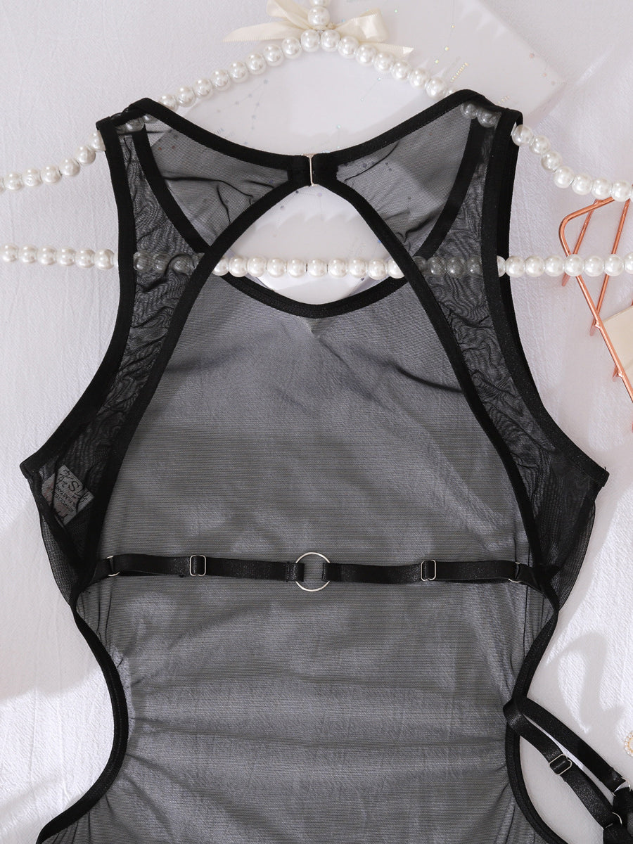 Sexy mesh shapewear underwear set