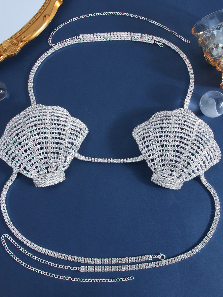 Sexy Shell Sexy Rhinestone Chest Chain Body Chain