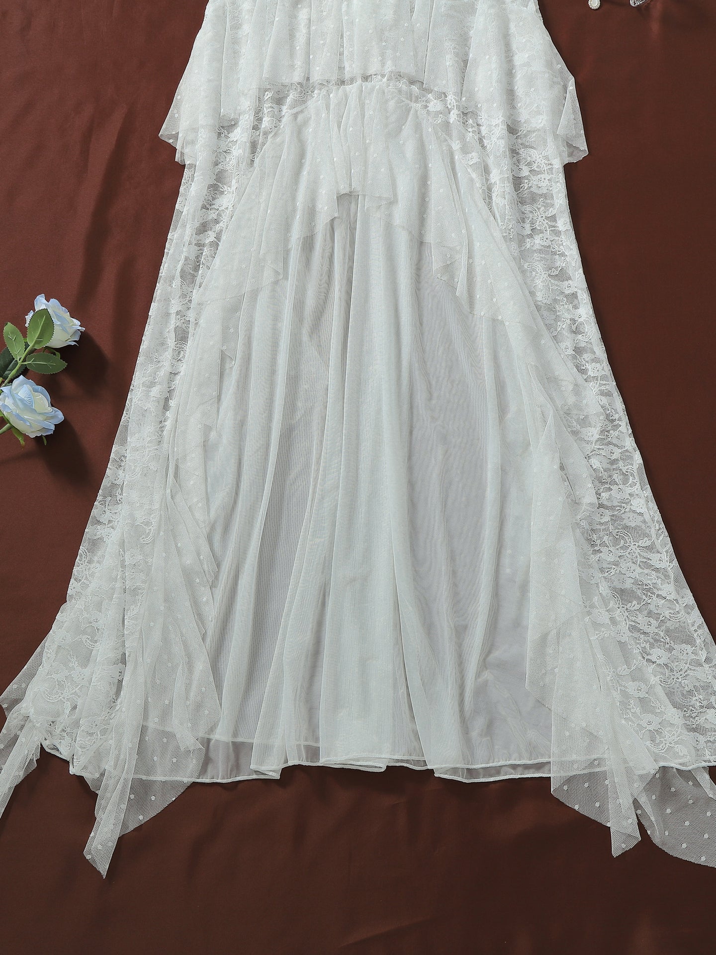 Sexy and romantic floral lace camisole dress