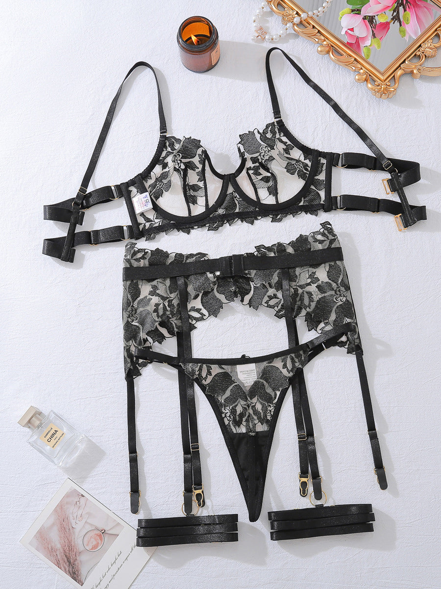 Sexy lingerie panties four piece set
