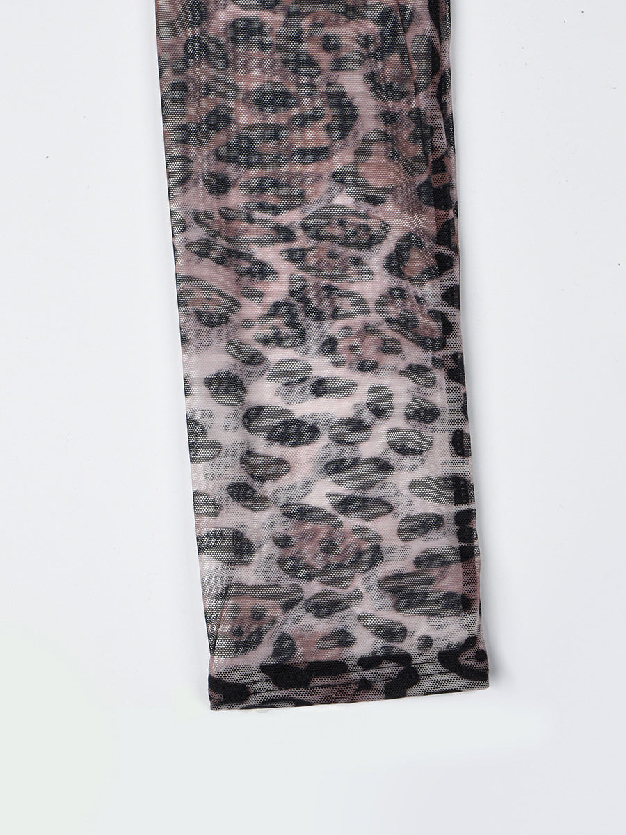 Hot sale leopard print sexy body shaping lingerie set
