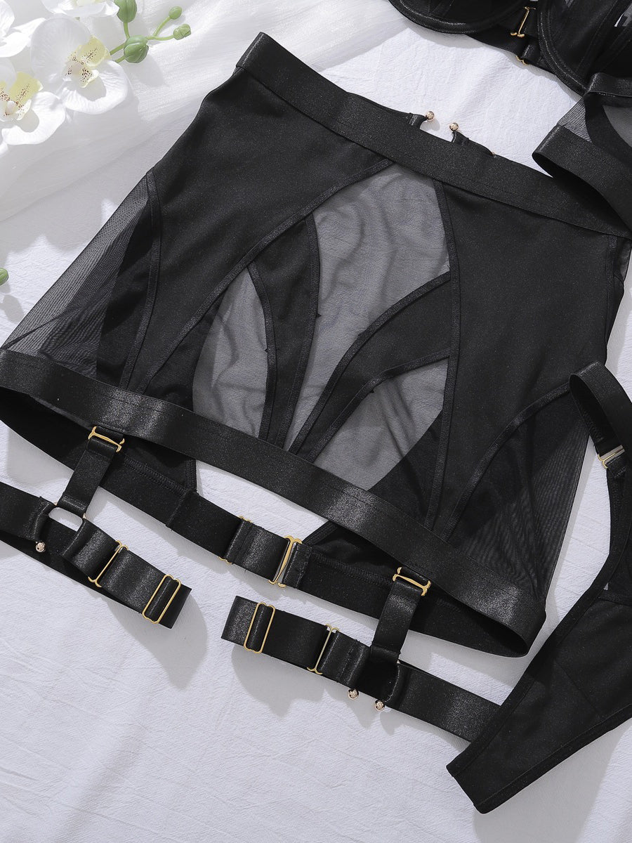 Best-selling sexy strappy shapewear lingerie set