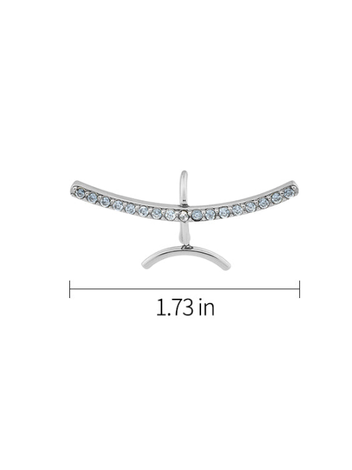 POSE Crystal Decor Lip Cuff